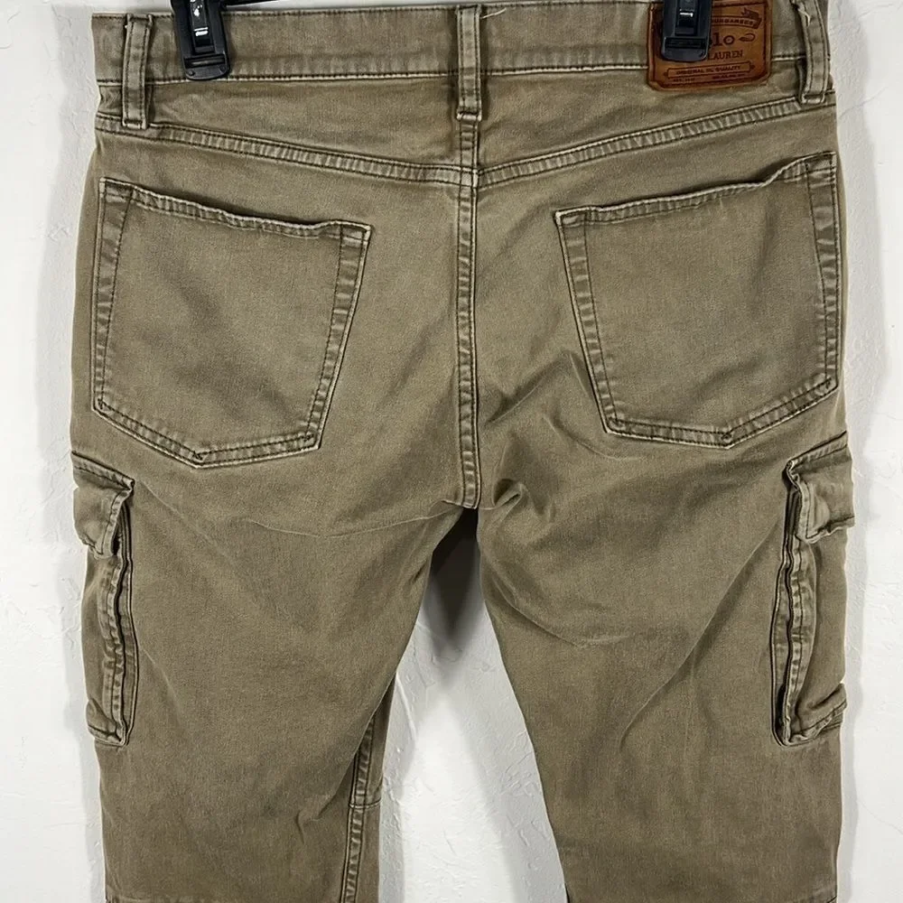 Vintage POLO RALPH LAUREN Cargo Utility Pants - Rare‎ Color - Sz 33x32 - EUC